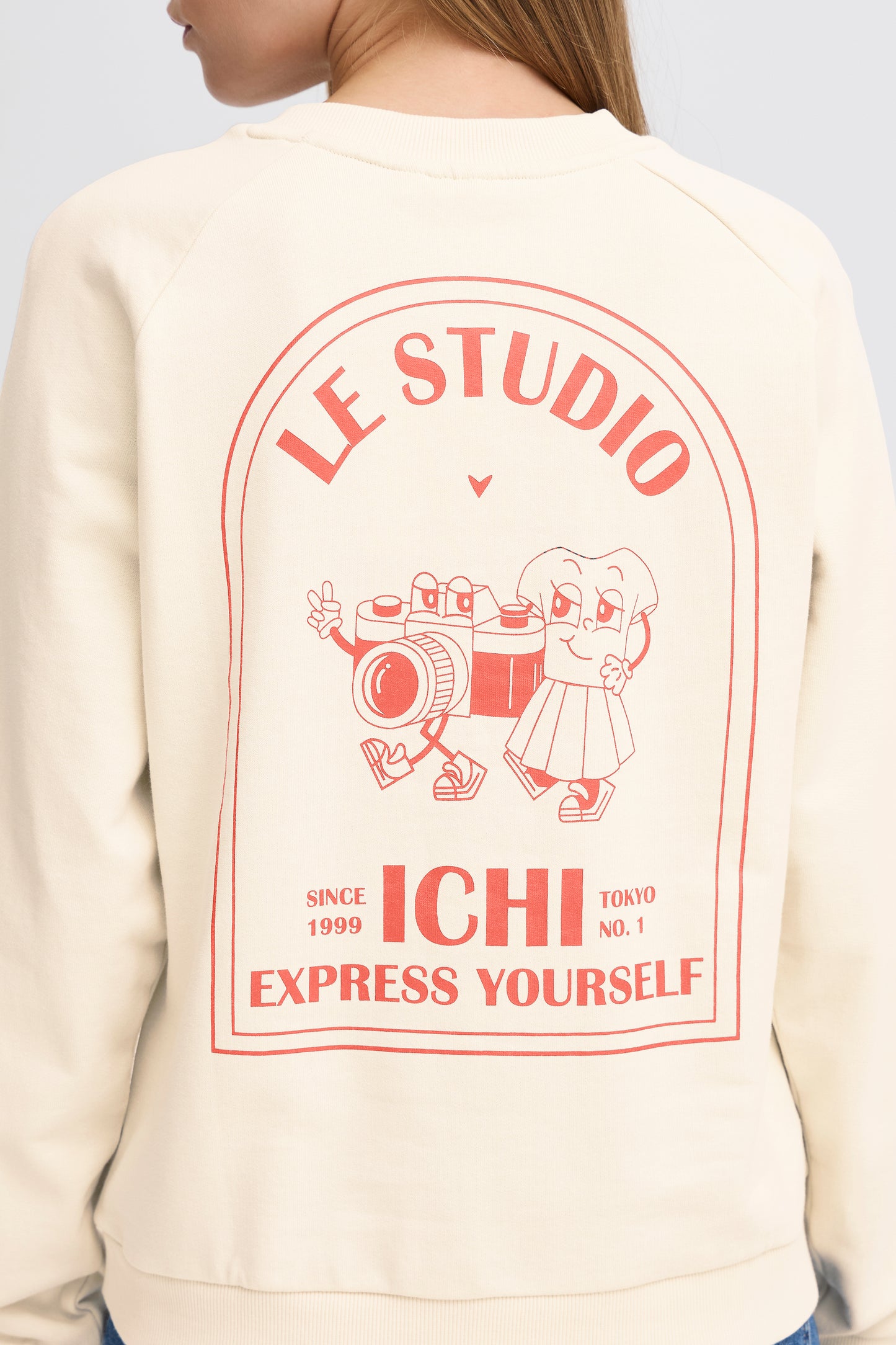 ICHI Ihmarrot Sweatshirt in Birch