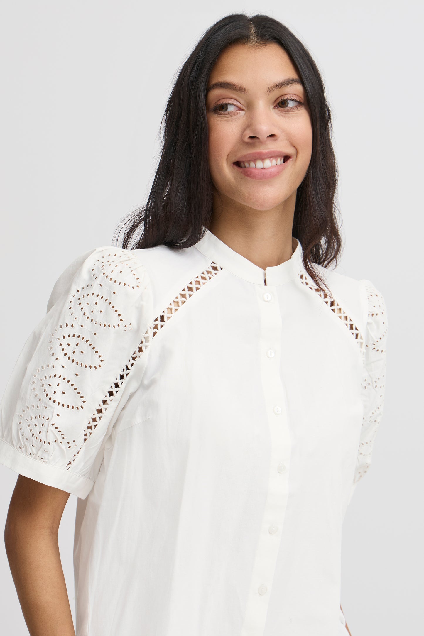 Byoung Byfrankie Short Sleeve Shirt in Marshmallow