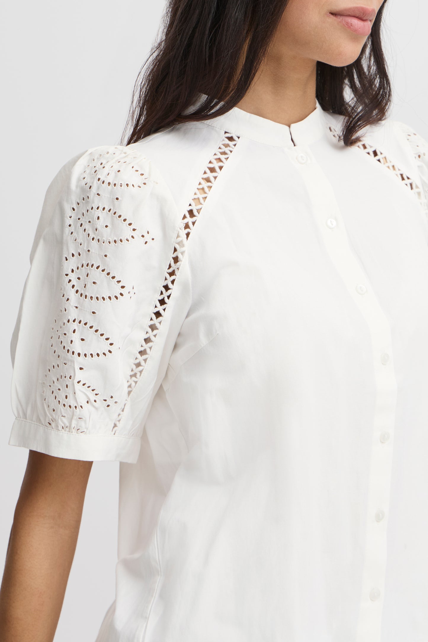 Byoung Byfrankie Short Sleeve Shirt in Marshmallow