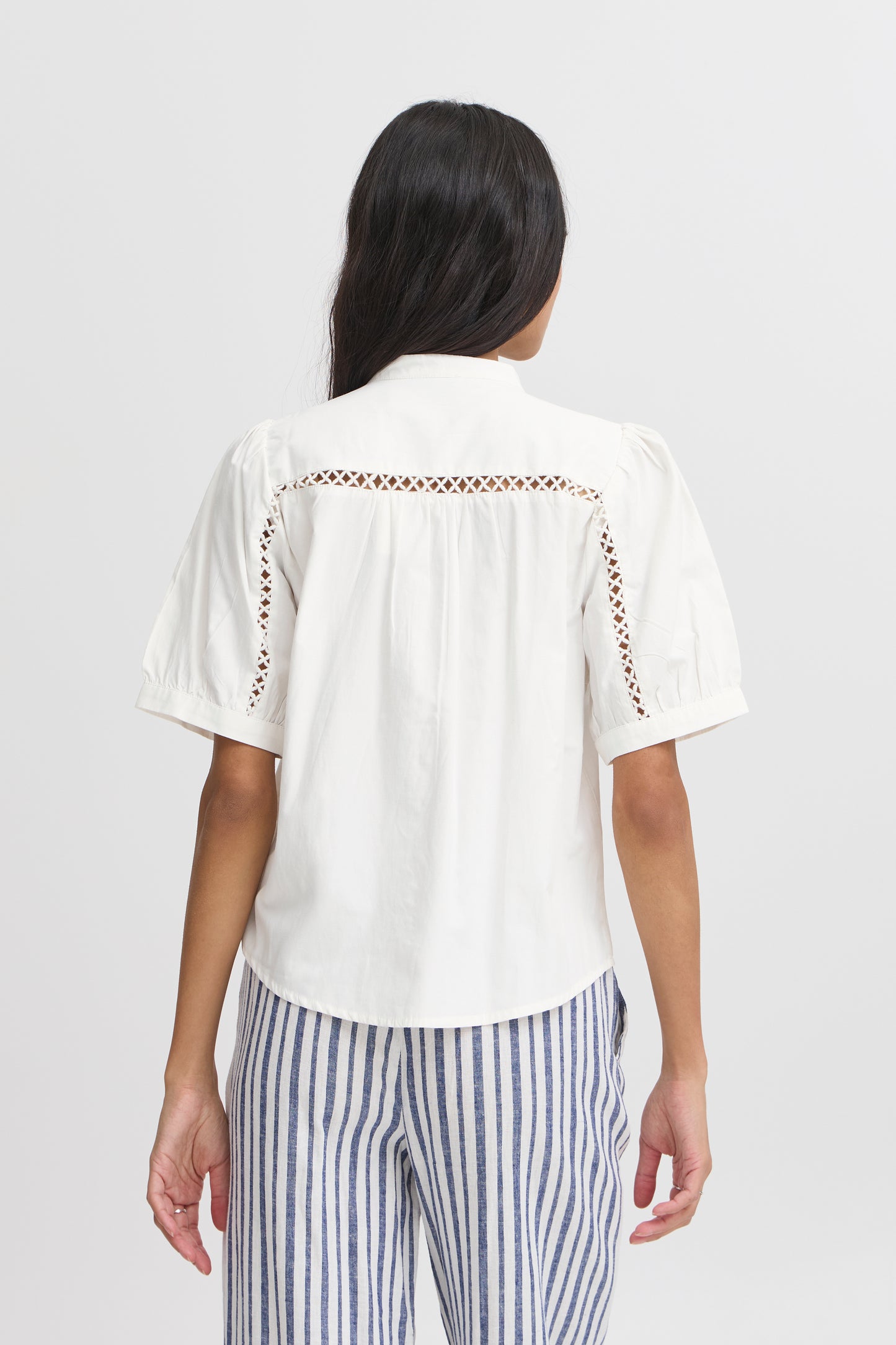 Byoung Byfrankie Short Sleeve Shirt in Marshmallow
