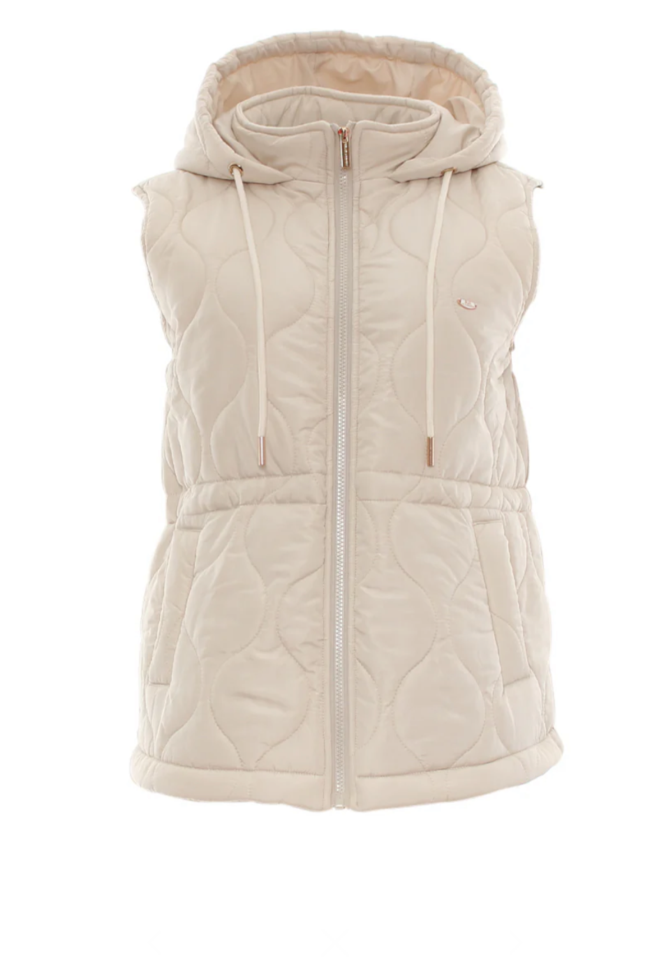 Relax & Renew Denise Quilted Gilet in Cream