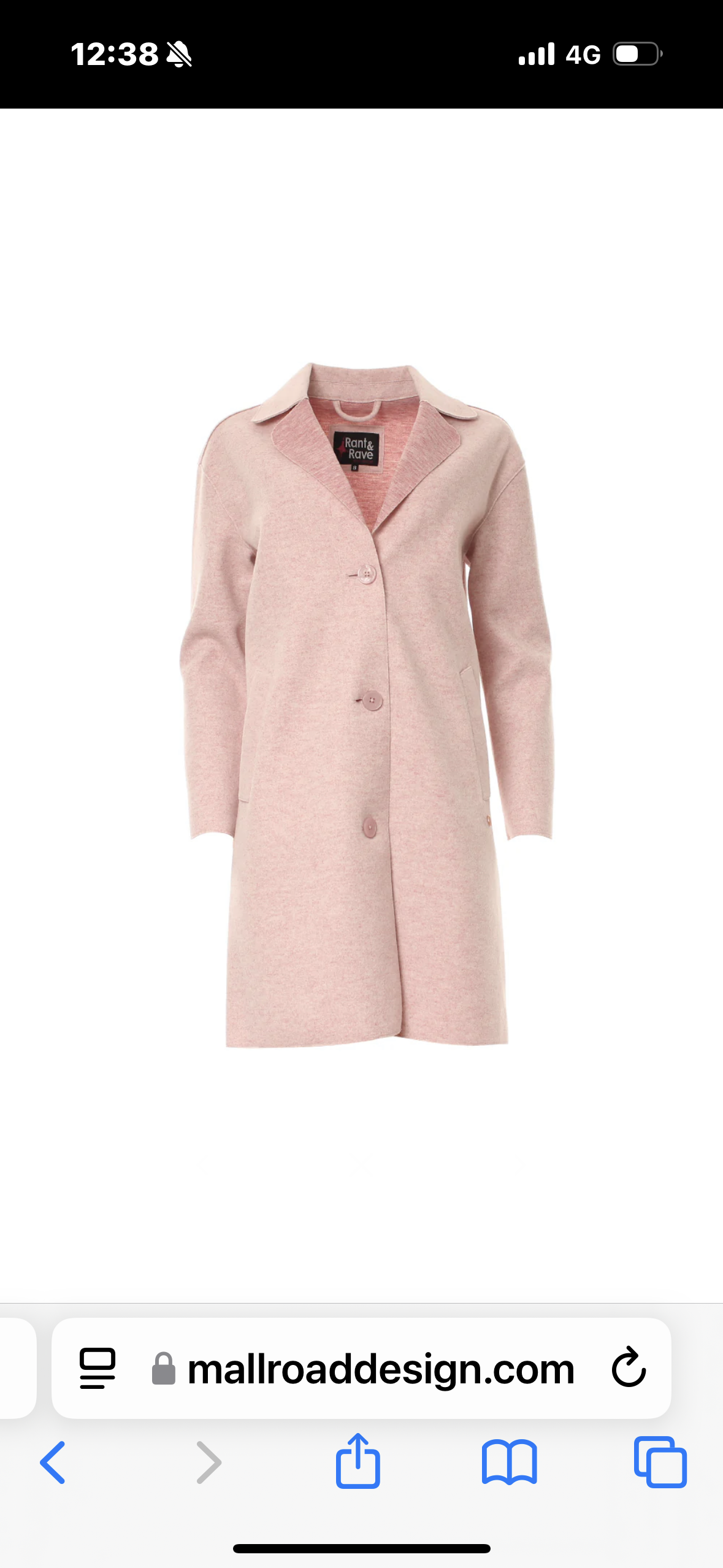 Rant & Rave Josephine coat in pink