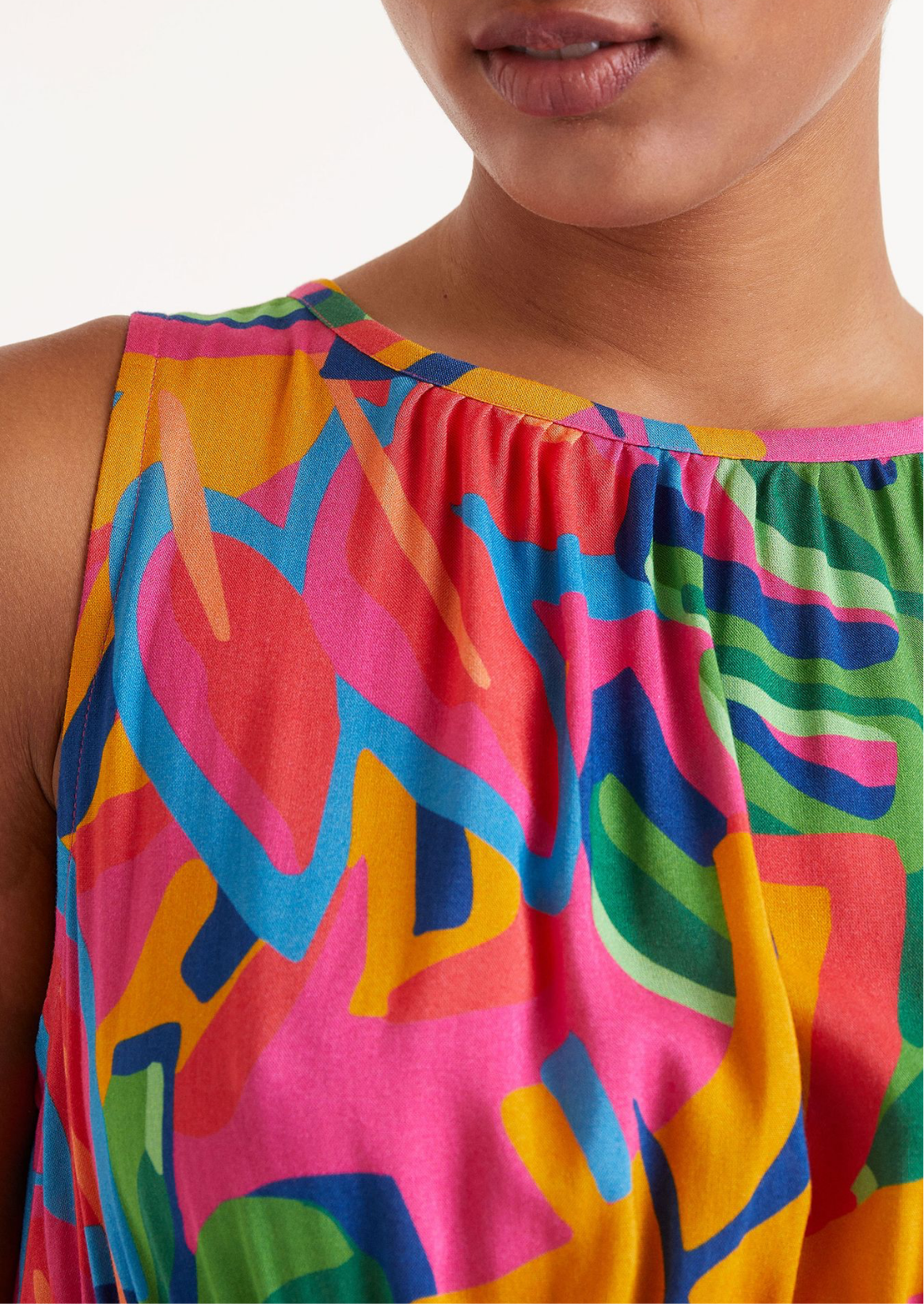 Compania Fantastica multi print dress