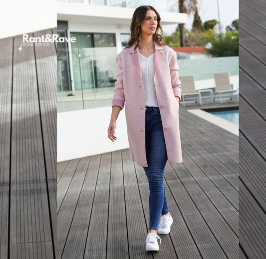 Rant & Rave Josephine coat in pink