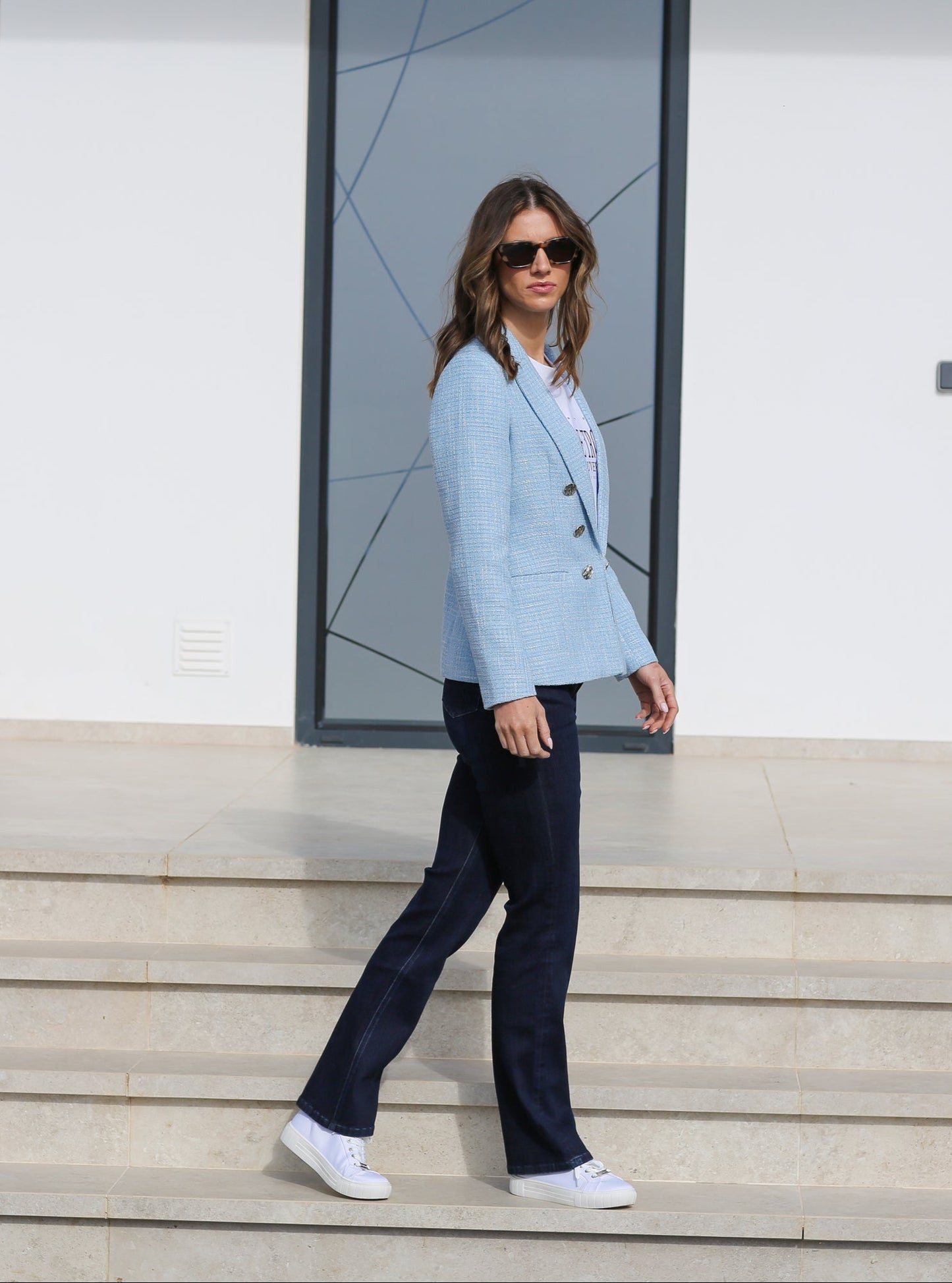 Rant & Rave Florence Blazer in Blue