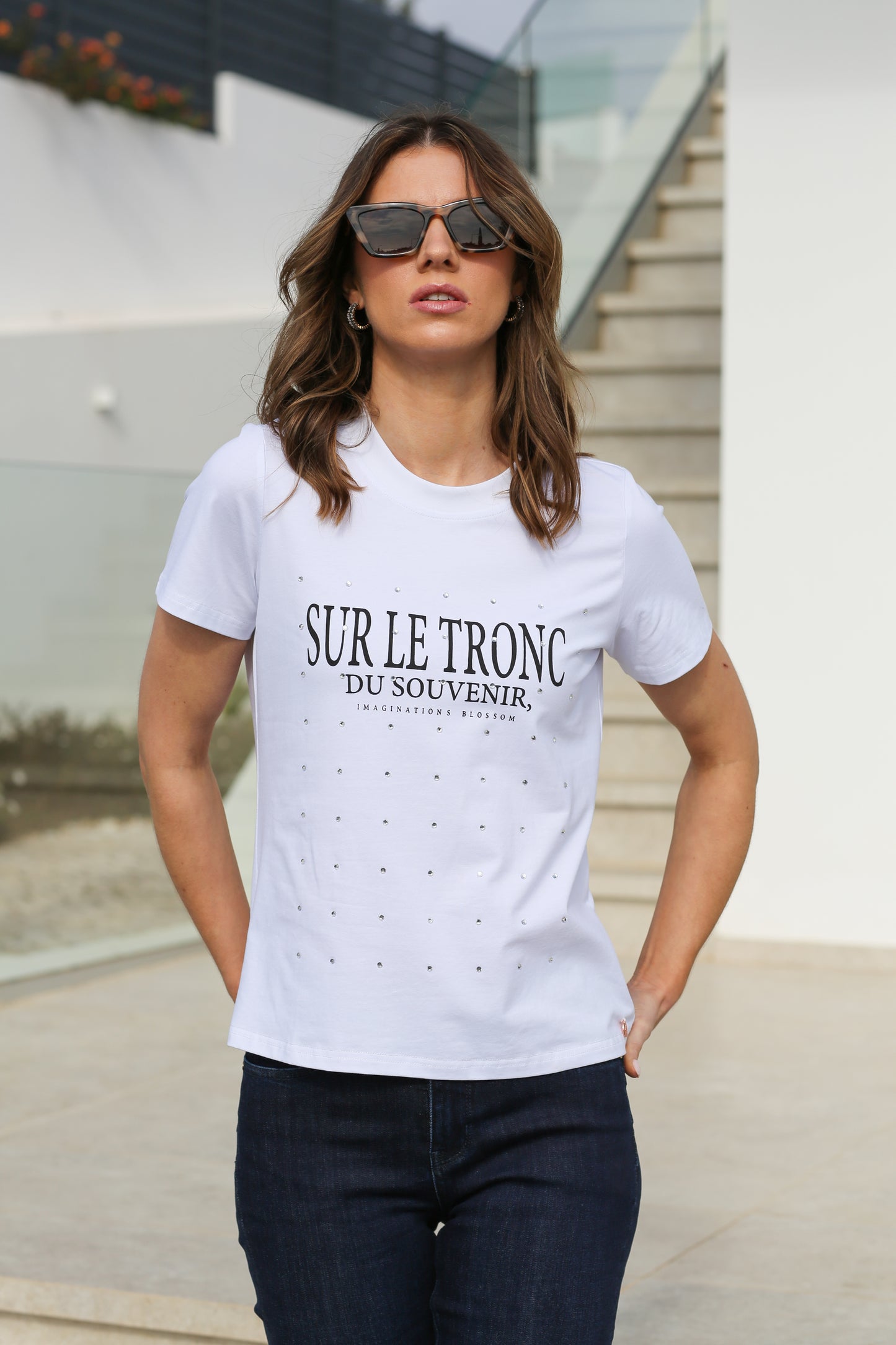 Rant & Rave Joanna Tee in Optic White