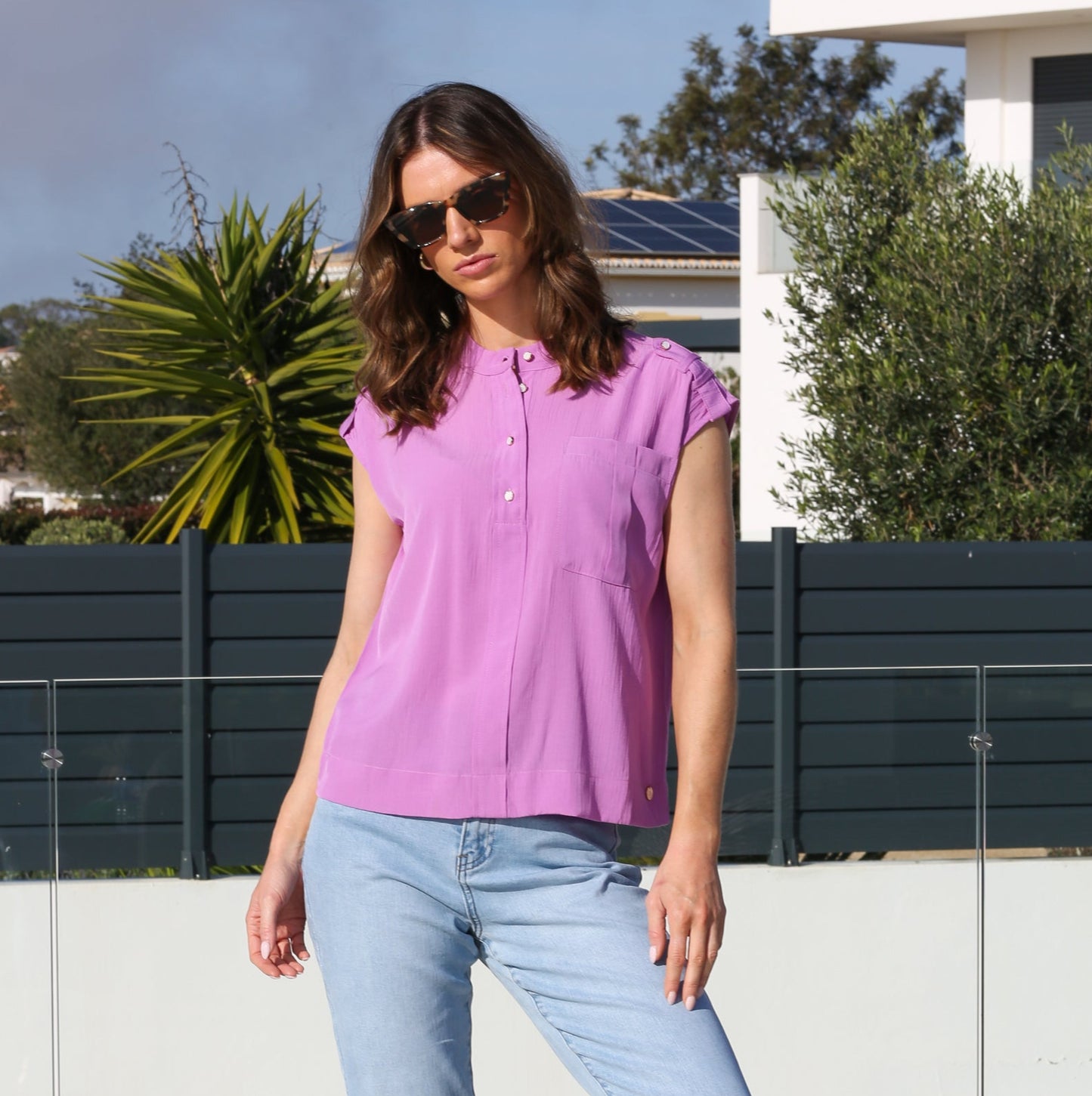 Rant & Rave Fernanda Top in Purple