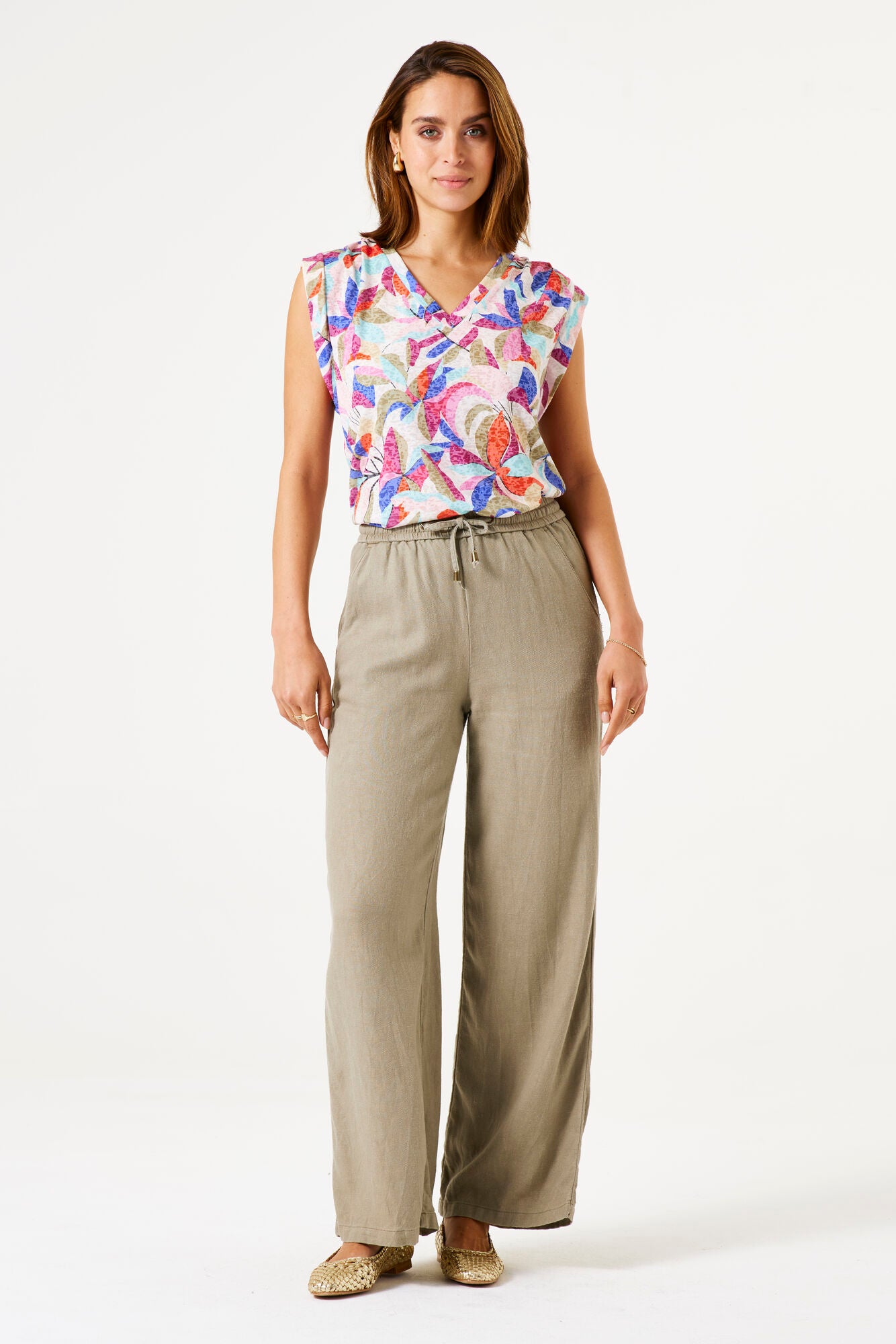 Garcia printed Tee in dazzling blue