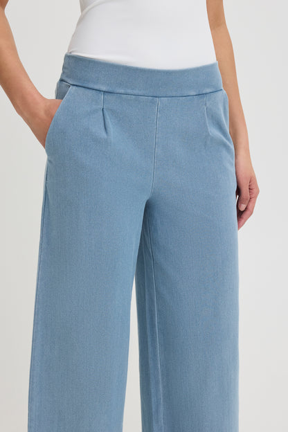 ICHI Ihkate Denerim Pants in light blue denim