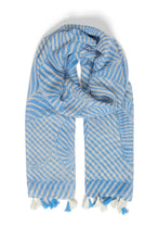 Load image into Gallery viewer, Byoung Bawela Scarf in Vista Blue Mix
