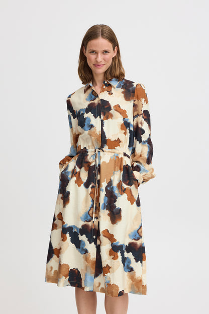 Byoung Byhamma Shirt Dress in Birch watercolor