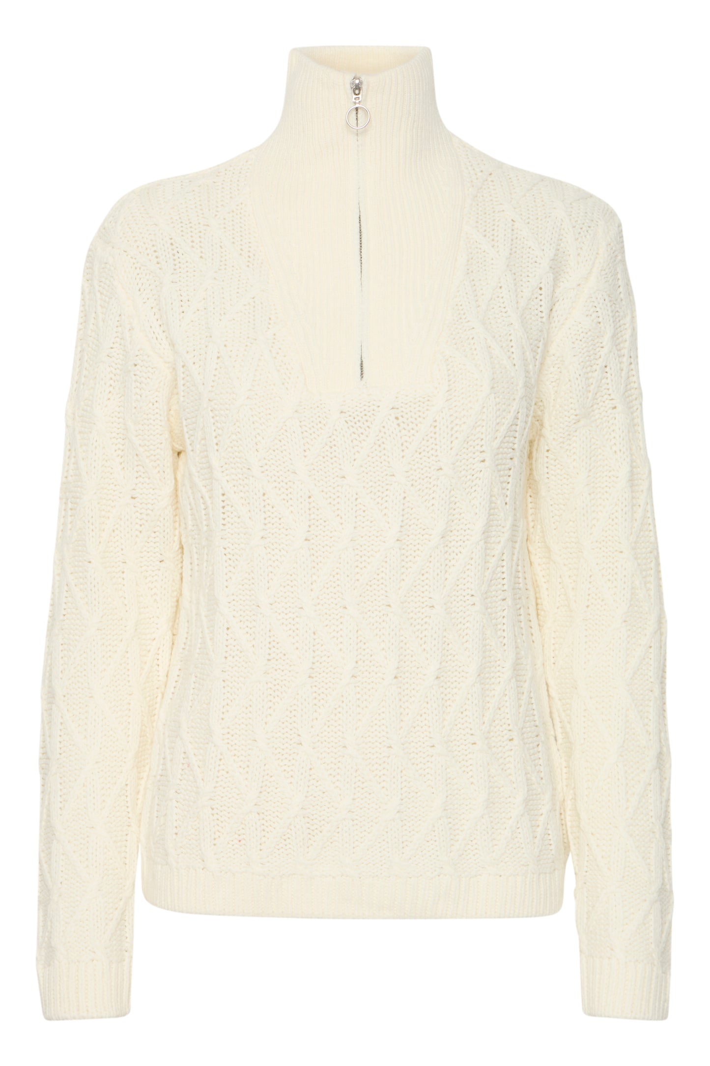 Byoung Byotinka Half Zip Jumper in Marshmallow