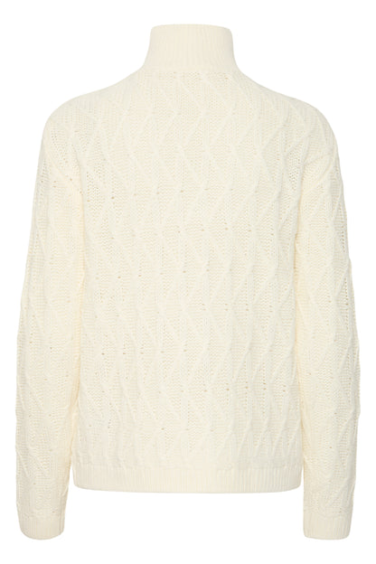 Byoung Byotinka Half Zip Jumper in Marshmallow