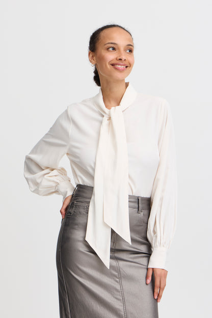 Byoung Byhanyo Bow Shirt in Birch