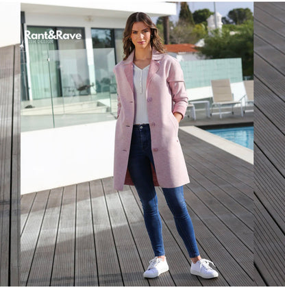 Rant & Rave Josephine coat in pink
