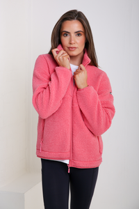 Relax & Renew Rose Teddy Jacket in Bubble Gum Pink