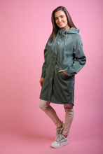 Load image into Gallery viewer, Relax and Renew Fallon Rain Coat in Sage
