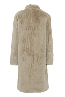 Byoung Bycalino Faux Fur Coat in String