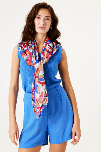 Garcia ladies scarf in dazzling blue